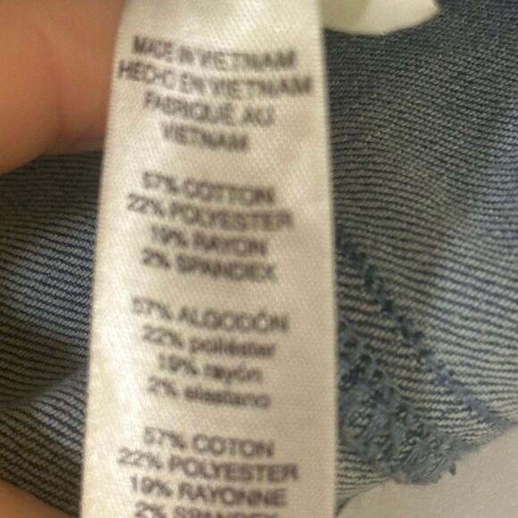 Chico’s Denim Jean Jacket Sz. 3 - Picture 5 of 5